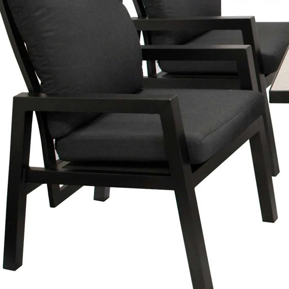 Hochwertige Garten Sitzgruppe in Grau - Alpes (siebenteilig)^Wohnen