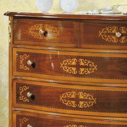 Hochwertige Kommode im Barock Stil Natale in Nussbaum Braun^Wohnen Sale