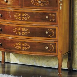 Hochwertige Kommode im Barock Stil Natale in Nussbaum Braun^Wohnen Sale