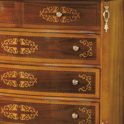 Hochwertige Kommode im Barock Stil Natale in Nussbaum Braun^Wohnen Sale