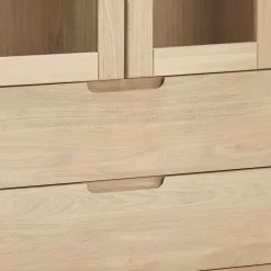 Wohnen Hochwertige Massivholz Vitrine 2-türig - Vangus I