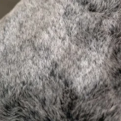 Hochwertiger Design Stuhl aus Kunstfell in Grau - Zarodrana^Wohnen Hot