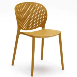 Hochwertiger Gartenstuhl Tila aus Kunststoff Gelb (4er Set)^Wohnen Best