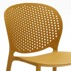 Hochwertiger Gartenstuhl Tila aus Kunststoff Gelb (4er Set)^Wohnen Best