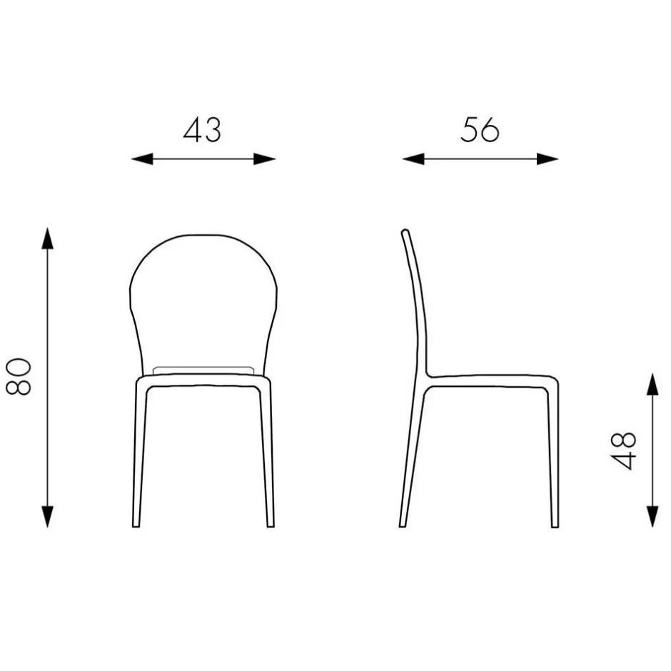 Hochwertiger Gartenstuhl Tila aus Kunststoff Gelb (4er Set)^Wohnen Best