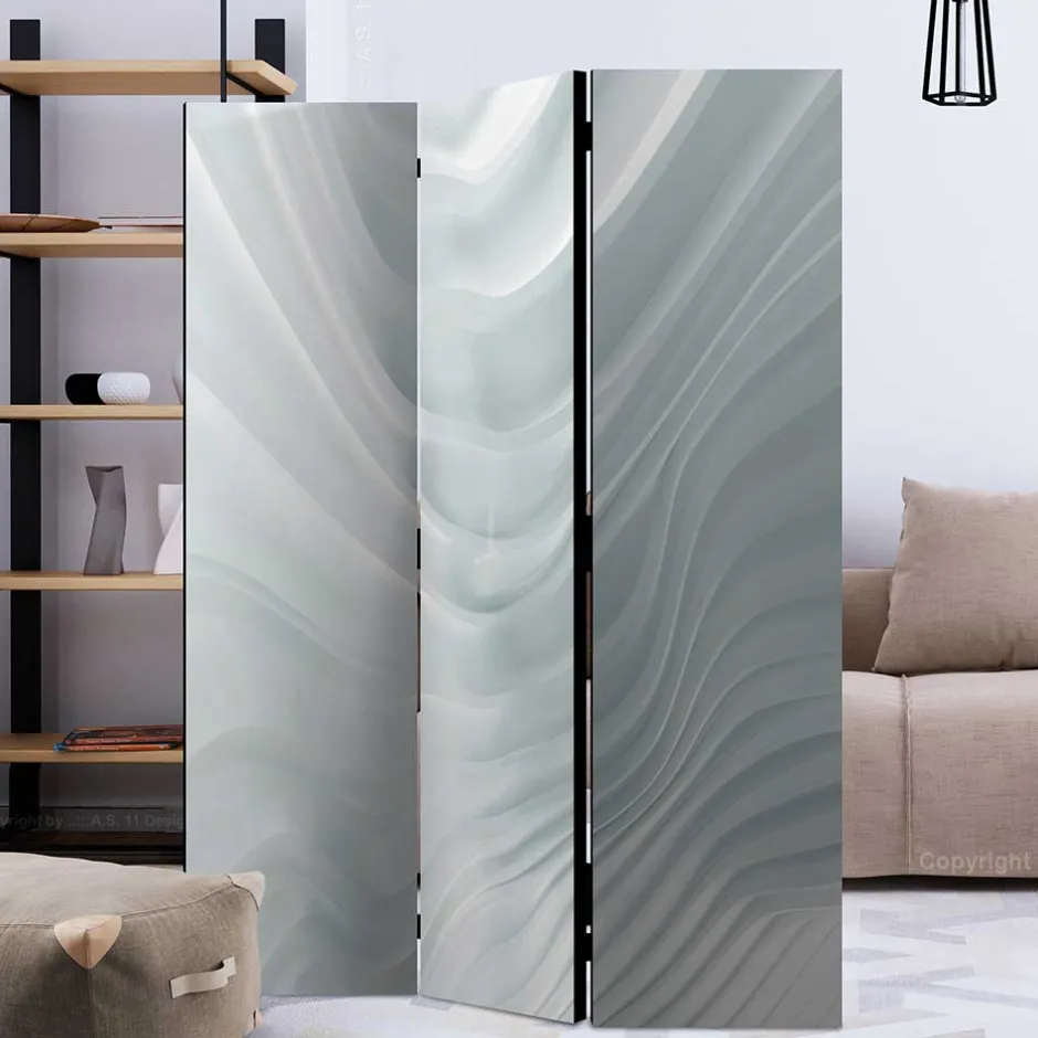 Hochwertiger Paravent aus bedruckter Leinwand - Amuting^Wohnen Sale