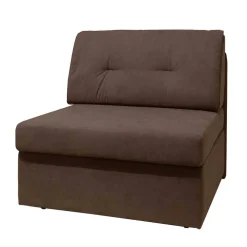 Wohnen Hochwertiger Schlafsessel in Dunkelbraun - Camuna