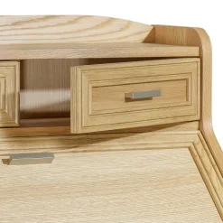 Wohnen Hochwertiger Schreibschrank in geölter Eiche - Gatania