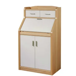 Wohnen Hochwertiger Sekretär in Creme & Buche - Rayn