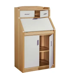 Wohnen Hochwertiger Sekretär in Creme & Buche - Rayn