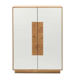 Hochwertiges Highboard in Weiß & Eiche - Smonia^Wohnen Sale