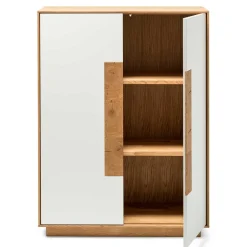 Hochwertiges Highboard in Weiß & Eiche - Smonia^Wohnen Sale