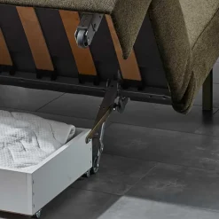 Hochwertiges Schlafsofa in Dunkelgrau Stoff - Floriva^Wohnen Online