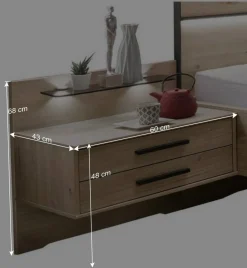 Hochwertiges Schlafzimmer Set mit LED - Licruva (vierteilig)^Wohnen Best