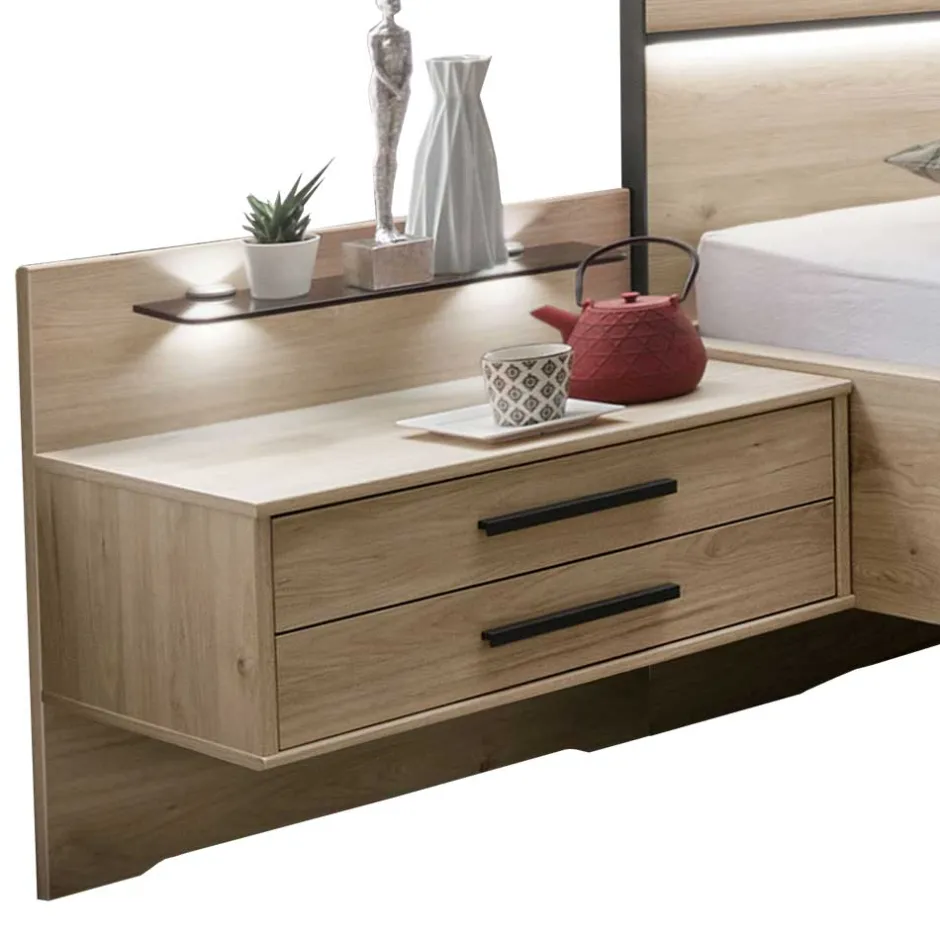 Hochwertiges Schlafzimmer Set mit LED - Licruva (vierteilig)^Wohnen Best