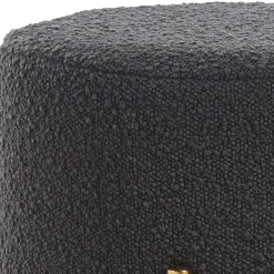 Hocker in Anthrazit Boucle Bezug - Perceval^Wohnen Best