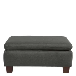 Wohnen Hocker in Anthrazit und Nussbaum Braun - Classimo