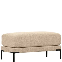 Wohnen Hocker in Beigegrau mit Schwarz - Paola