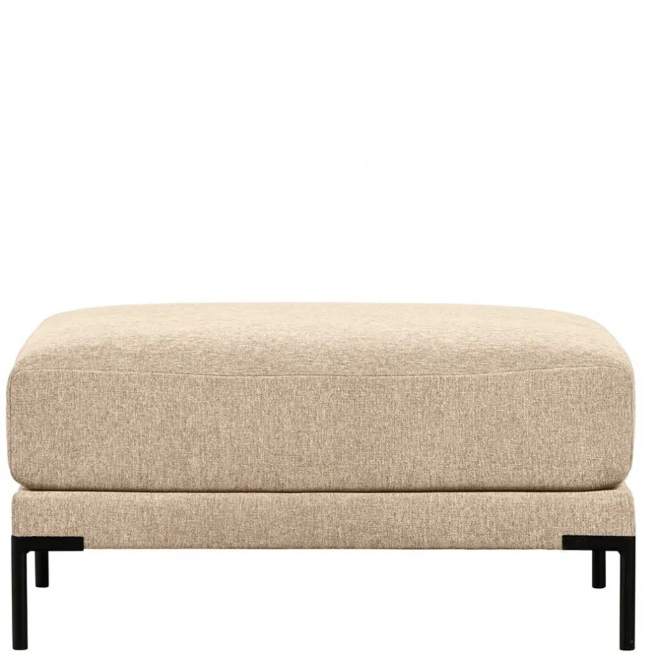 Wohnen Hocker in Beigegrau mit Schwarz - Paola