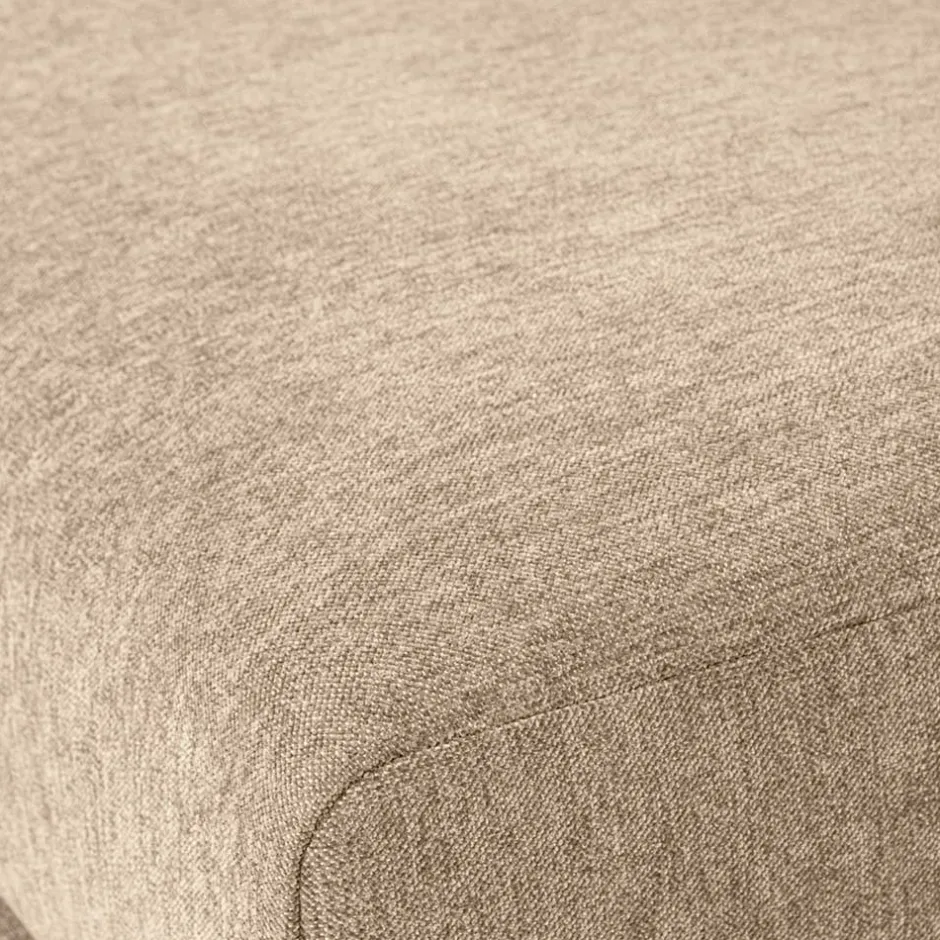 Wohnen Hocker in Beigegrau mit Schwarz - Paola