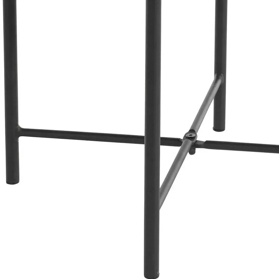 Hocker in Bordeaux Rot Samt - Car^Wohnen Discount