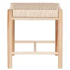 Hocker in Natur mit Geflechtsitz - Athenas^Wohnen Discount