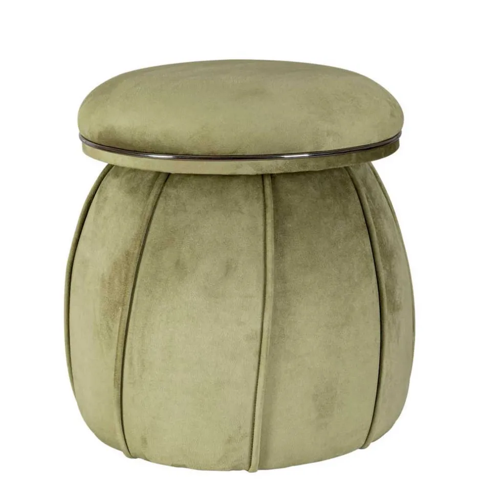 Hocker in Oliv Grün mit Dunkelgrau - Enlino^Wohnen New