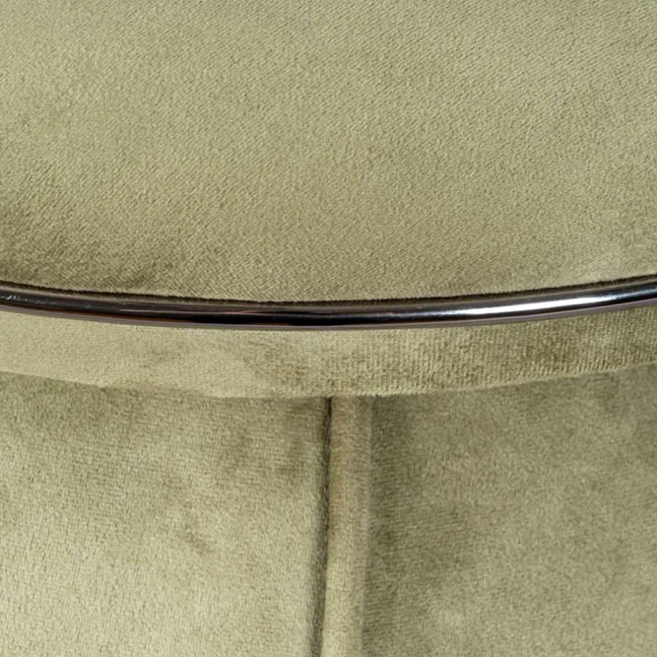 Hocker in Oliv Grün mit Dunkelgrau - Enlino^Wohnen New