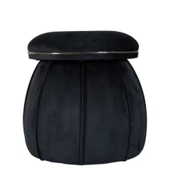 Wohnen Hocker in Schwarz mit Dunkelgrau - Paladion