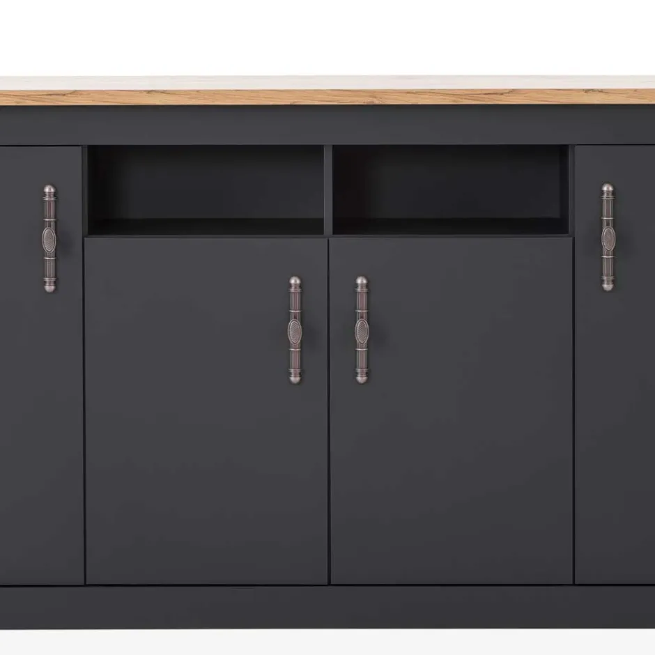 Wohnen Hohe Anrichte im Modernen Landhaus Look - Lionel