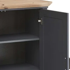 Wohnen Hohe Kombi-Kommode in Dunkelgrau - Joe