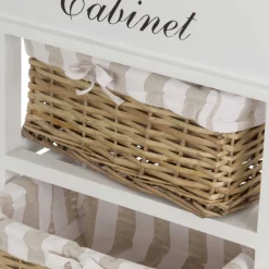 Wohnen Hohe Kommode Efate mit Körben