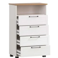 Hohe Kommode mit Fach & vier Schubladen - Goliat^Wohnen Sale