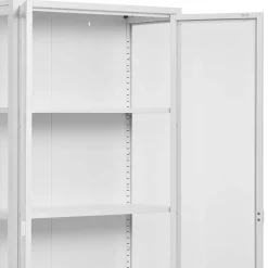 Wohnen Hohe Vitrine aus Stahl in Weiß - Sancrez