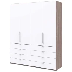 Wohnen Hoher Falttürenschrank 2 türig - Tivierto