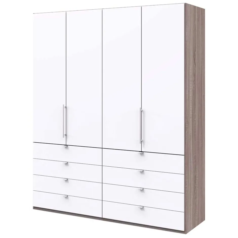 Wohnen Hoher Falttürenschrank 2 türig - Tivierto