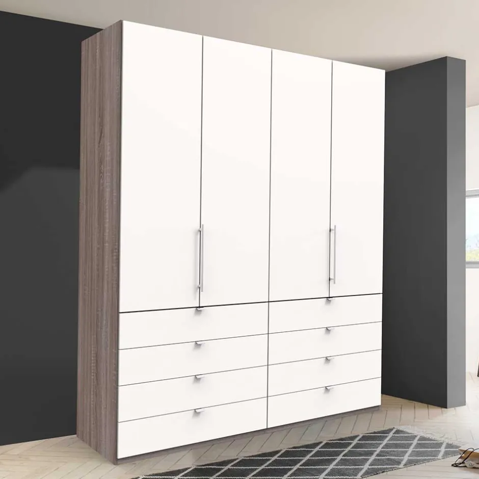 Wohnen Hoher Falttürenschrank 2 türig - Tivierto