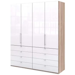 Wohnen Hoher Kleiderschrank 2 türig - Bosays