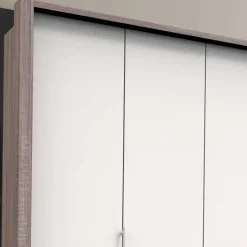 Wohnen Hoher Kleiderschrank mit 3 Falttüren - Tivierto