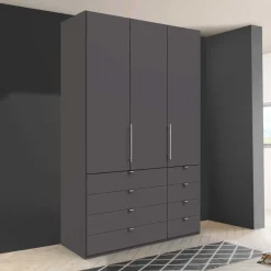 Wohnen Hoher Schlafzimmer Schrank in Braun - Sitanio