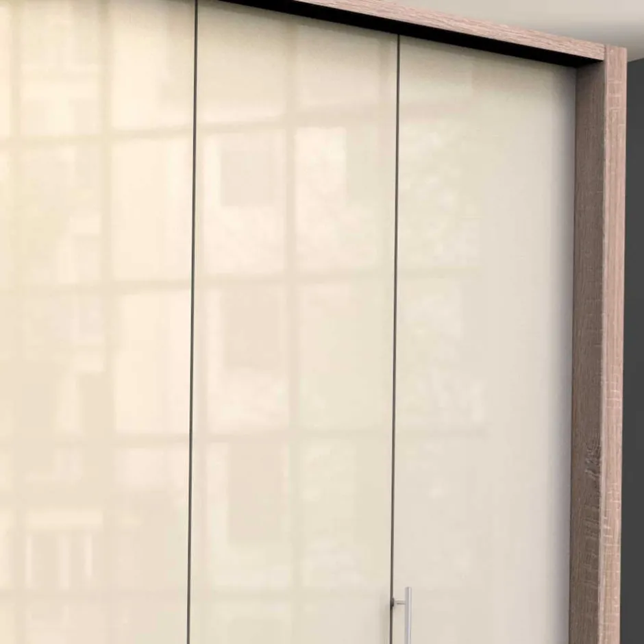 Hoher Schlafzimmerschrank 2-türig & 4 Schubladen - Rativian^Wohnen Online