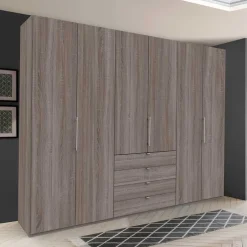 Wohnen Hoher Schlafzimmerschrank 3 türig - Crenba