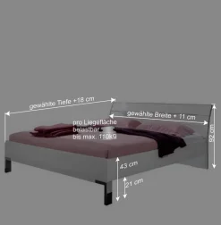 Hohes Bett Shaker in Weiß^Wohnen Best