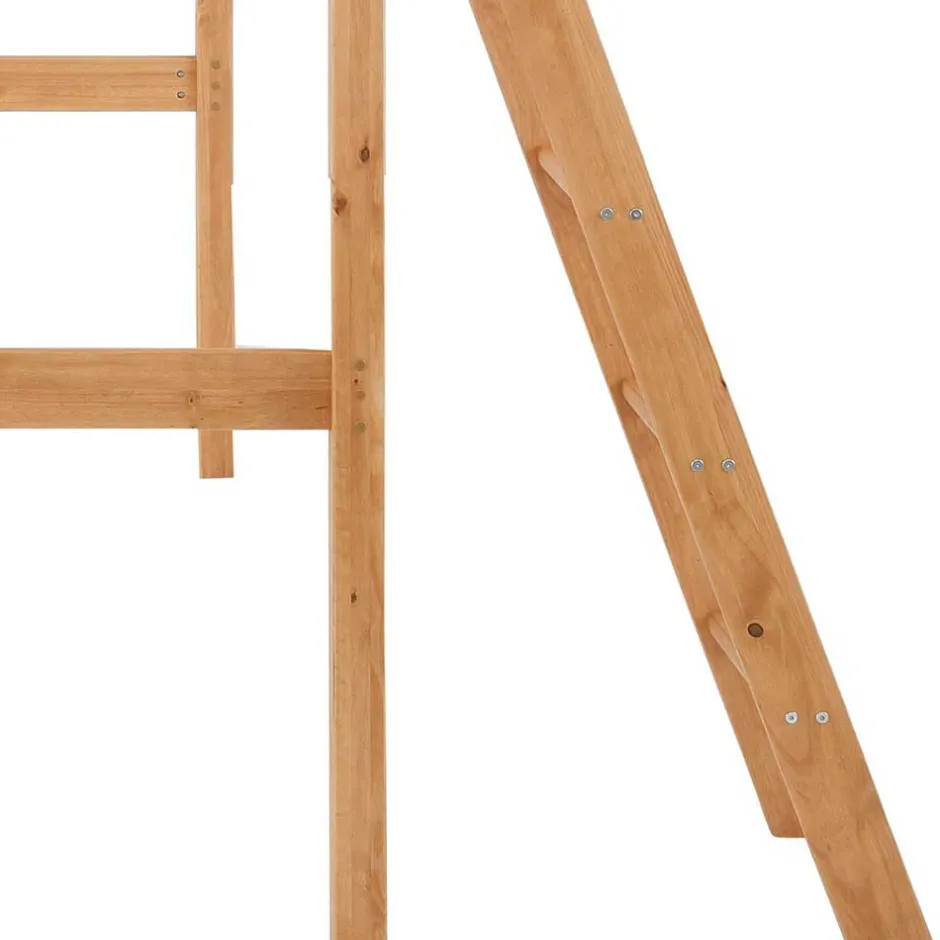 Hohes Hochbett aus Kiefer Massivholz - Usavina^Wohnen Clearance