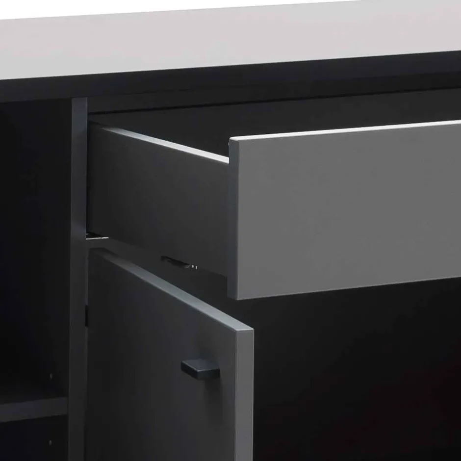 Hohes Sideboard in Grau & Anthrazit - Ridona^Wohnen Sale