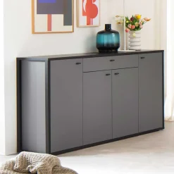 Hohes Sideboard in Grau & Anthrazit - Ridona^Wohnen Sale
