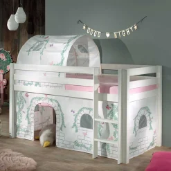 Hohes Spielbett für Mädchen in Weiß - Zurico^Wohnen Best