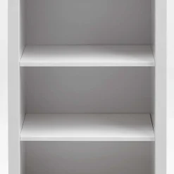 Wohnen Holz Badregal mit Schublade in Weiß & Grau - Mirandesca