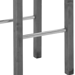 Holz Barhocker in Grau und Kiefer Lauge - Ziamora^Wohnen Sale