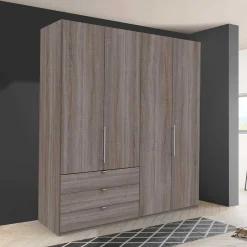 Wohnen Holz Dekor Schlafzimmerschrank mit Falttüren - Crenba